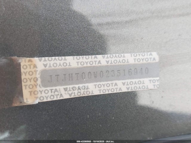 Продажа на аукционе авто 2002 Lexus Lx 470, vin: JTJHT00W023516940, номер лота: 43390565