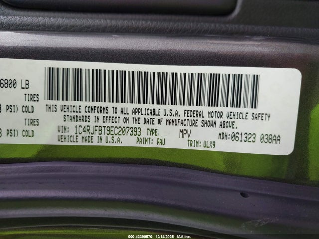 1C4RJFBT9EC207393 Jeep 2014