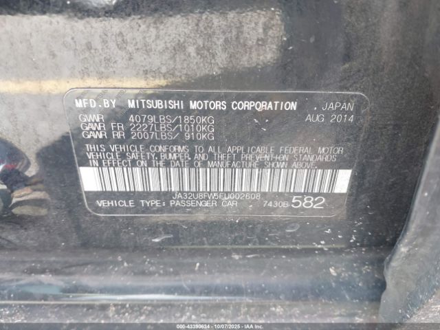 2015 MITSUBISHI LANCER JA32U8FW5FU002608 Photo 8