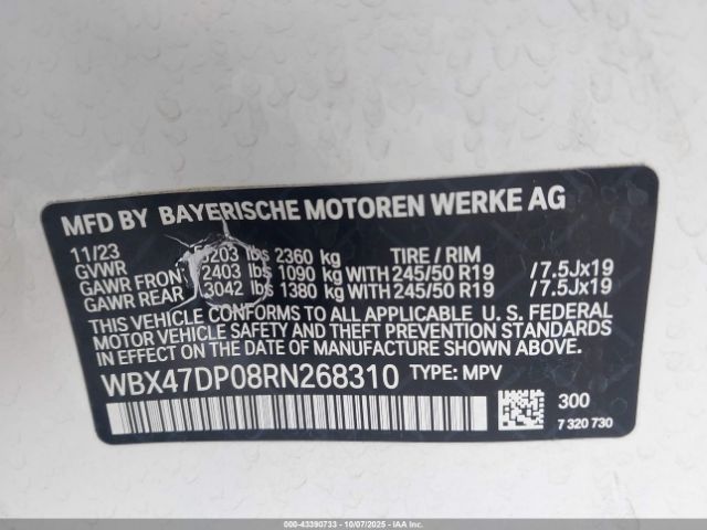 2024 BMW X3 WBX47DP08RN268310 Photo 8