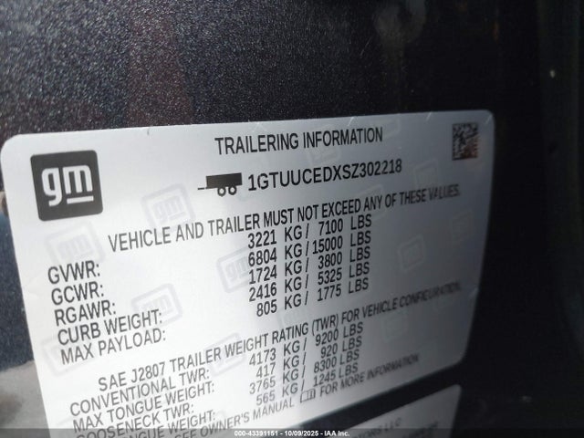 2025 GMC SIERRA 1GTUUCEDXSZ302218 Photo 8
