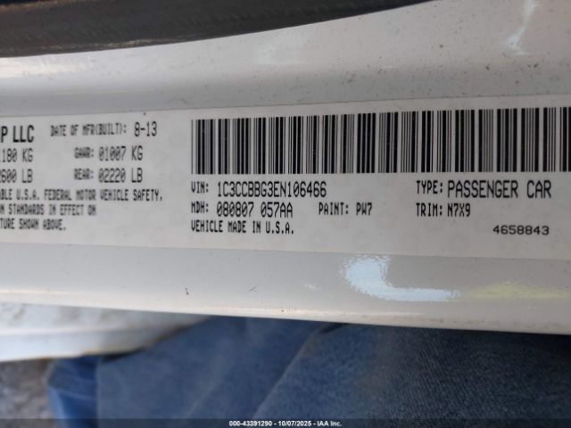 2014 CHRYSLER 200 1C3CCBBG3EN106466 Photo 8