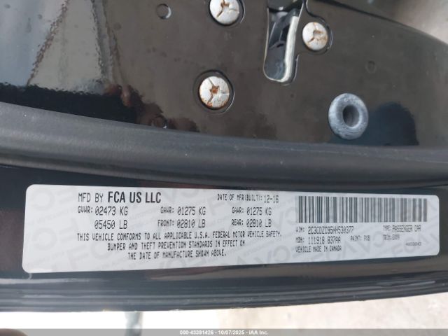 2017 DODGE CHALLENGER 2C3CDZC95HH530377 Photo 8