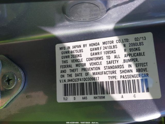 2013 ACURA TSX JH4CU2F41DC009817 Photo 8