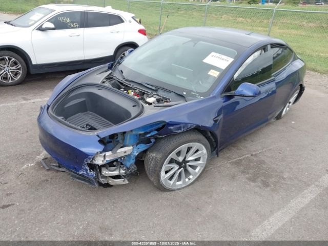 2022 TESLA MODEL 3 5YJ3E1EB3NF186592 Photo 1