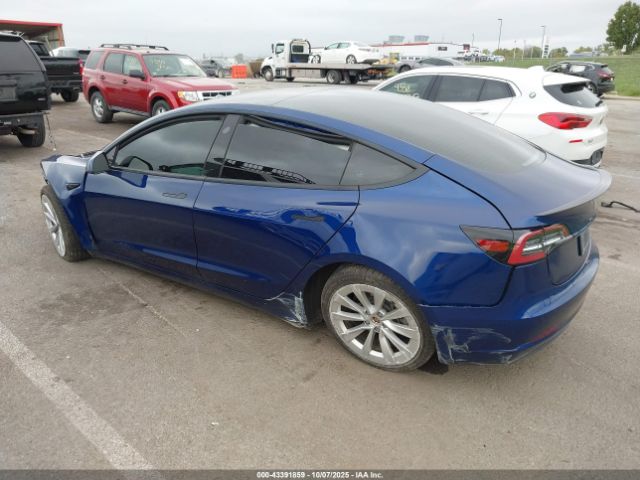 2022 TESLA MODEL 3 5YJ3E1EB3NF186592 Photo 2
