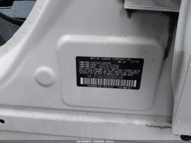 2019 SUBARU WRX JF1VA1C65K9805280 Photo 8