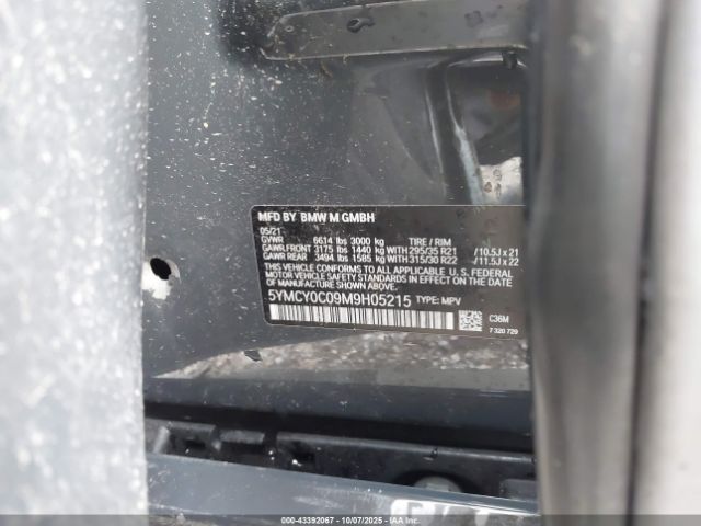 2021 BMW X6 M 5YMCY0C09M9H05215 Photo 8