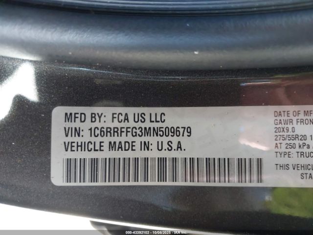 2021 RAM 1500 1C6RRFFG3MN509679 Photo 8