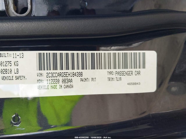 2014 Chrysler 300 მანქანა იყიდება აუქციონზე, vin: 2C3CCARG5EH184398, აუქციონის ნომერი: 43392258