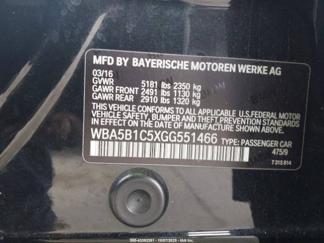 2016 BMW 535I WBA5B1C5XGG551466 Photo 8