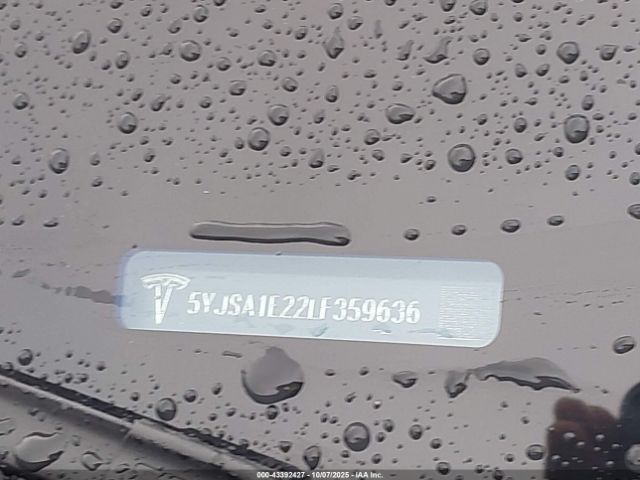 2020 TESLA MODEL S 5YJSA1E22LF359636 Photo 8