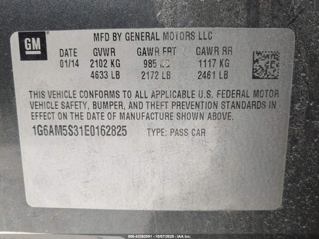 2014 CADILLAC ATS 1G6AM5S31E0162825 Photo 8