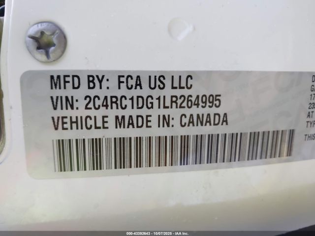 2020 CHRYSLER VOYAGER 2C4RC1DG1LR264995 Photo 8