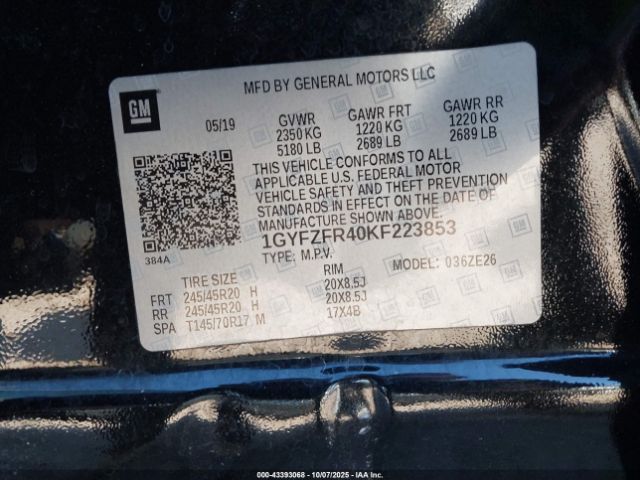 2019 CADILLAC XT4 1GYFZFR40KF223853 Photo 8