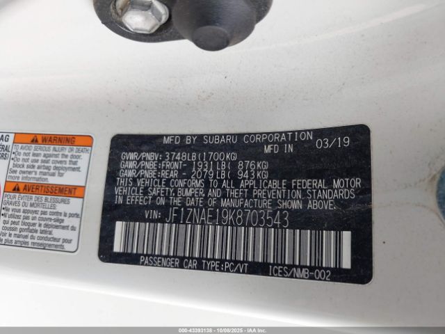 2019 TOYOTA 86 JF1ZNAE19K8703543 Photo 8