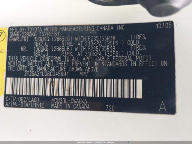 2006 LEXUS RX 330 2T2GA31U06C045691 Photo 8