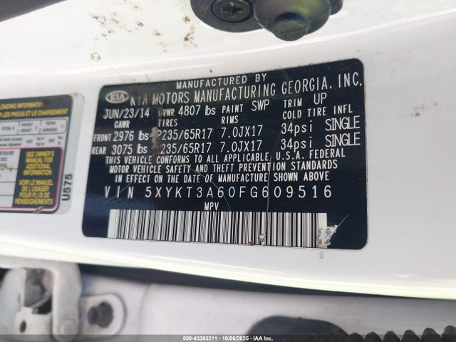 5XYKT3A60FG609516 KIA dohc t-gdi theta-ii