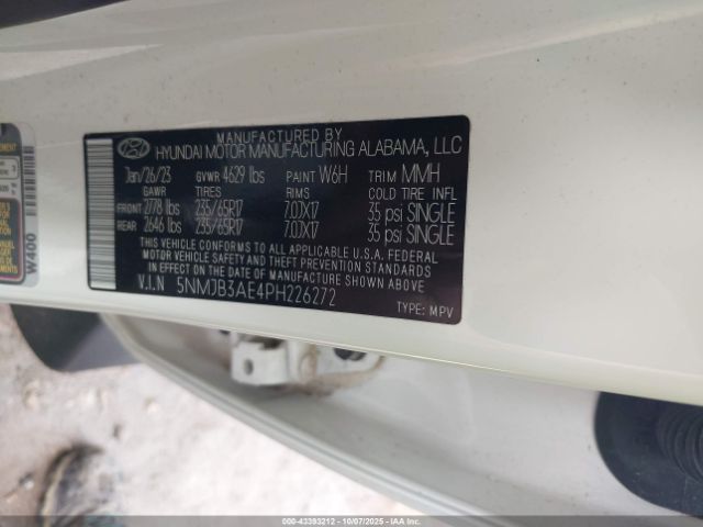 2023 HYUNDAI TUCSON 5NMJB3AE4PH226272 Photo 8