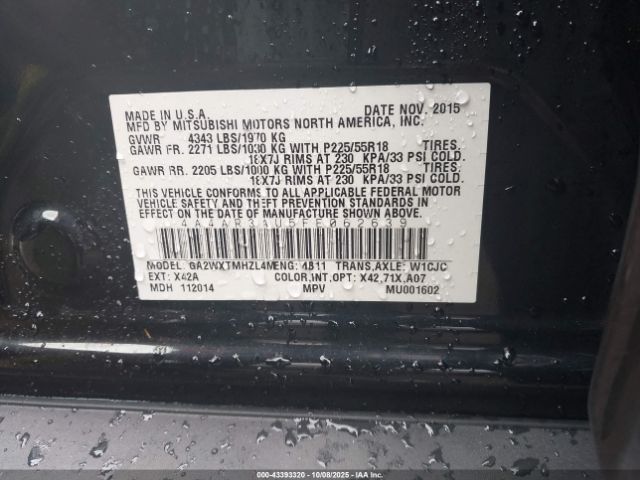 2015 MITSUBISHI OUTLANDER SPORT 4A4AR3AU5FE062639 Photo 8