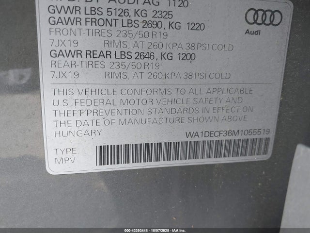 2021 AUDI Q3 WA1DECF36M1055519 Photo 8