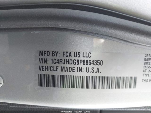 2023 JEEP GRAND CHEROKEE 1C4RJHDG8P8864350 Photo 8