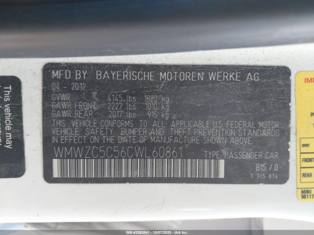 2012 MINI COOPER S COUNTRYMAN WMWZC5C56CWL60861 Photo 8