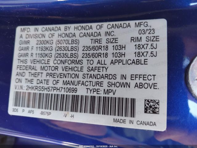 2023 HONDA CR-V HYBRID 2HKRS5H57PH710699 Photo 8