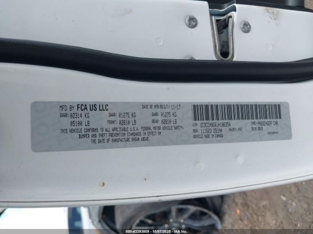 2018 DODGE CHARGER 2C3CDXBG0JH186354 Photo 8