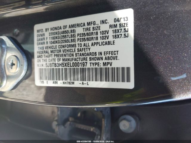 2014 ACURA RDX 5J8TB3H5XEL000197 Photo 8