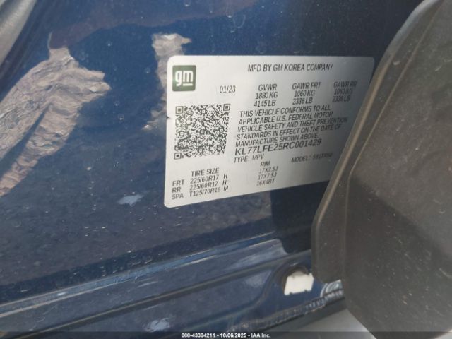 2024 CHEVROLET TRAX KL77LFE25RC001429 Photo 8