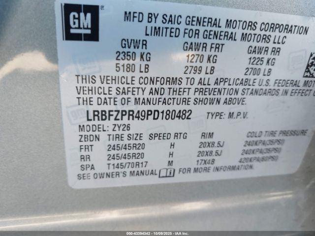 2023 BUICK ENVISION LRBFZPR49PD180482 Photo 8