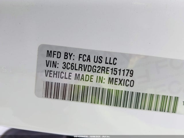 RAM Promaster 2500 2024 3C6LRVDG2RE151179 Image 9