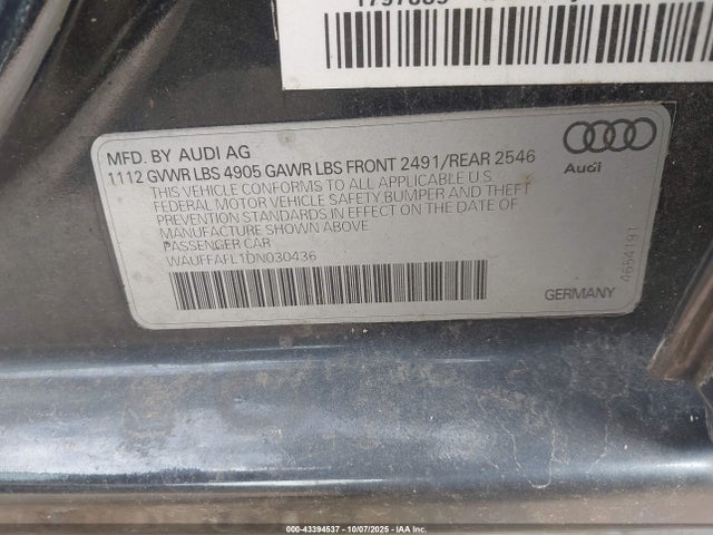 2013 AUDI A4 WAUFFAFL1DN030436 Photo 8