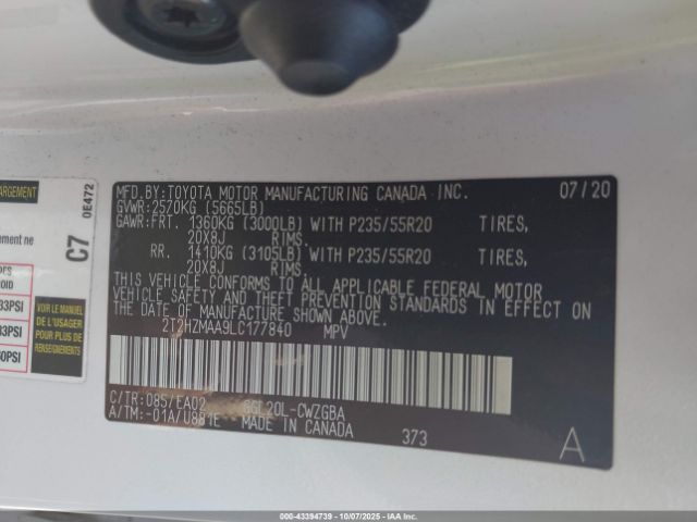 2020 LEXUS RX 350 2T2HZMAA9LC177840 Photo 8