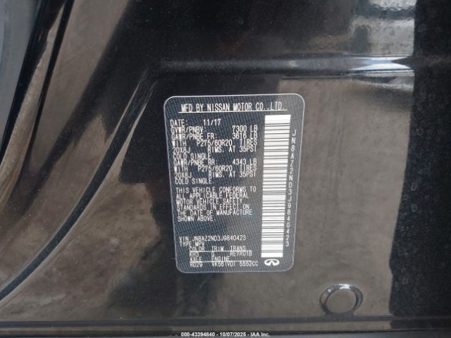 2018 INFINITI QX80 JN8AZ2ND3J9840423 Photo 8