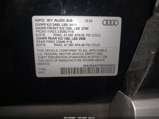 2024 AUDI Q5 WA1GAAFY0R2036829 Photo 8