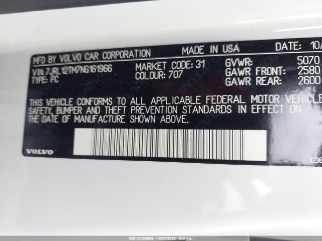 2022 VOLVO S60 7JRL12TM7NG161966 Photo 8