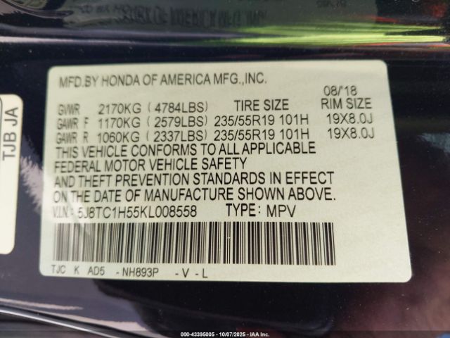 2019 ACURA RDX 5J8TC1H55KL008558 Photo 8