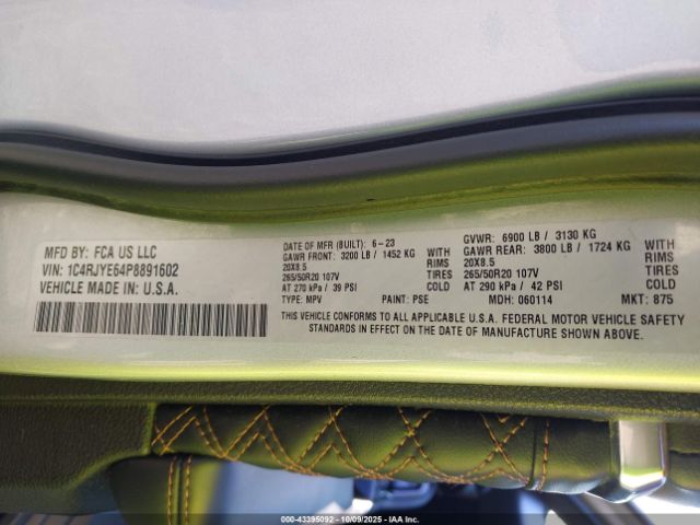 2023 JEEP GRAND CHEROKEE 4XE 1C4RJYE64P8891602 Photo 8