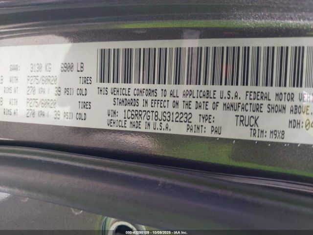 2018 RAM 1500 1C6RR7GT8JS312232 Photo 8