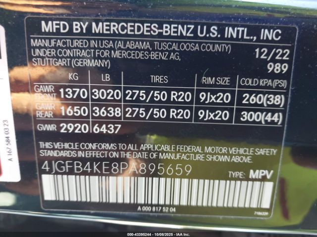 2023 MERCEDES-BENZ GLE 350 4JGFB4KE8PA895659 Photo 8