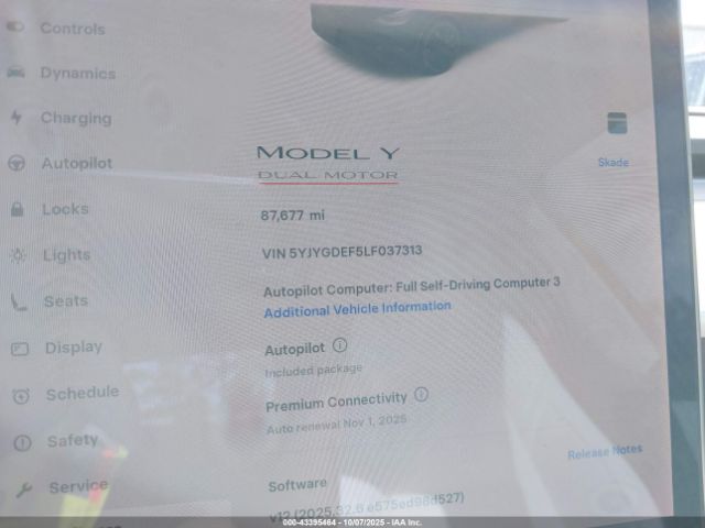 2020 TESLA MODEL Y 5YJYGDEF5LF037313 Photo 6