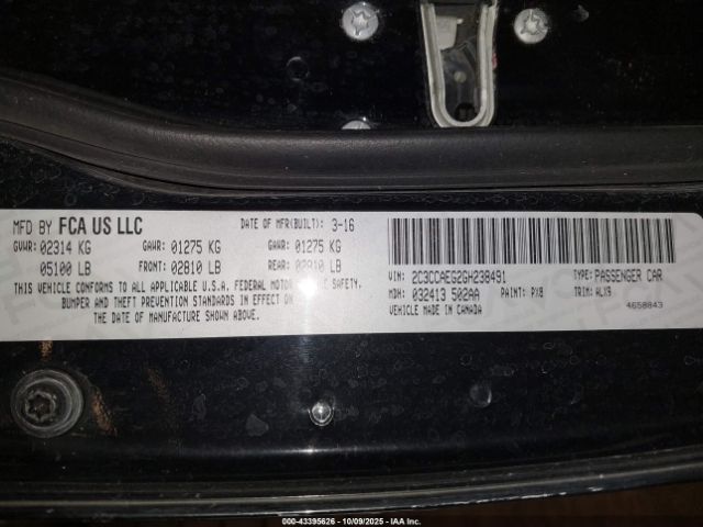 2016 CHRYSLER 300C 2C3CCAEG2GH238491 Photo 8