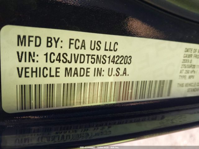 2022 JEEP WAGONEER 1C4SJVDT5NS142203 Photo 8