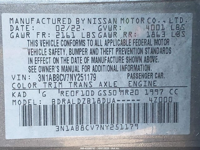 Nissan 2022 2022 3N1AB8CV7NY251179 Image 9
