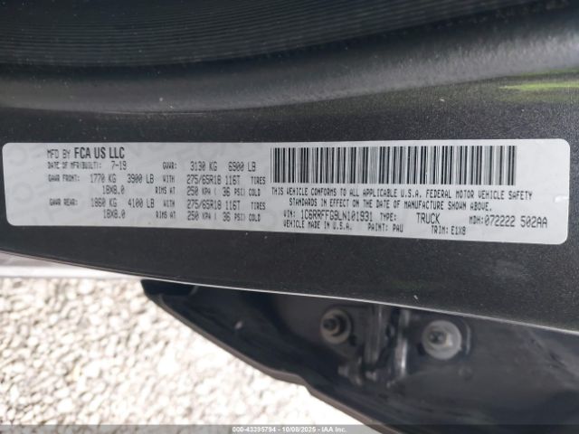 2020 RAM 1500 1C6RRFFG9LN101931 Photo 8