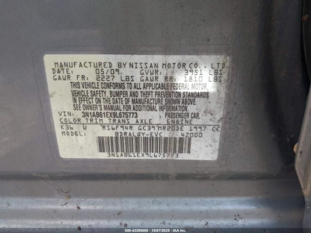 2009 NISSAN SENTRA 3N1AB61EX9L675773 Photo 8
