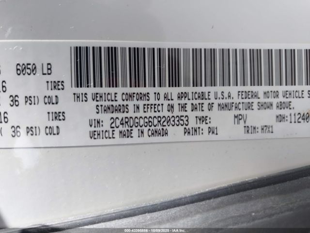 2012 DODGE GRAND CARAVAN 2C4RDGCG6CR203353 Photo 8