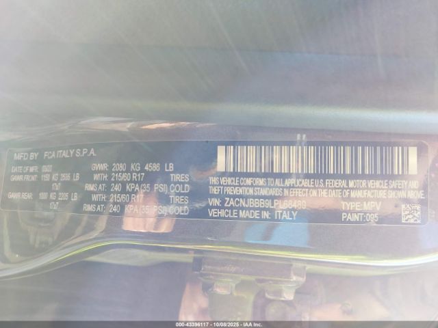 2020 JEEP RENEGADE ZACNJBBB9LPL68489 Photo 8